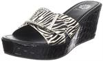 Sandal i zebra kalveskind med h�r